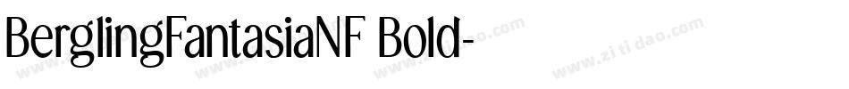 BerglingFantasiaNF Bold字体转换